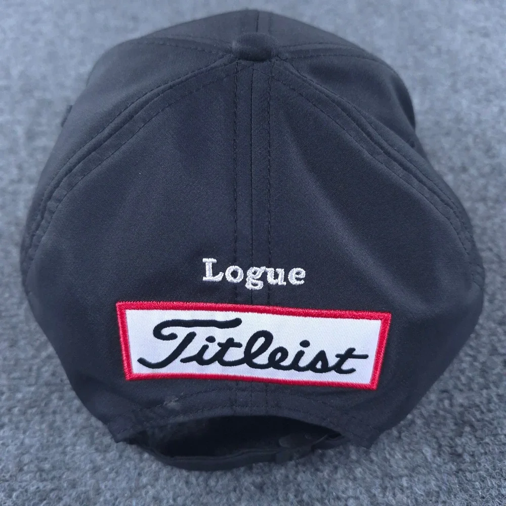 Titleist Tour Performance Golf Hat Black Adjustable FJ Pro V1 Logue Embroidery